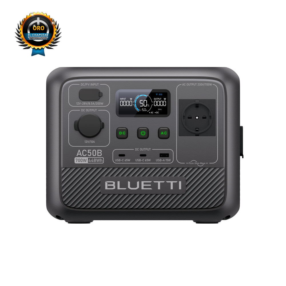BLUETTI AC50B Estación de energía portátil para camping | 700 W 448 Wh