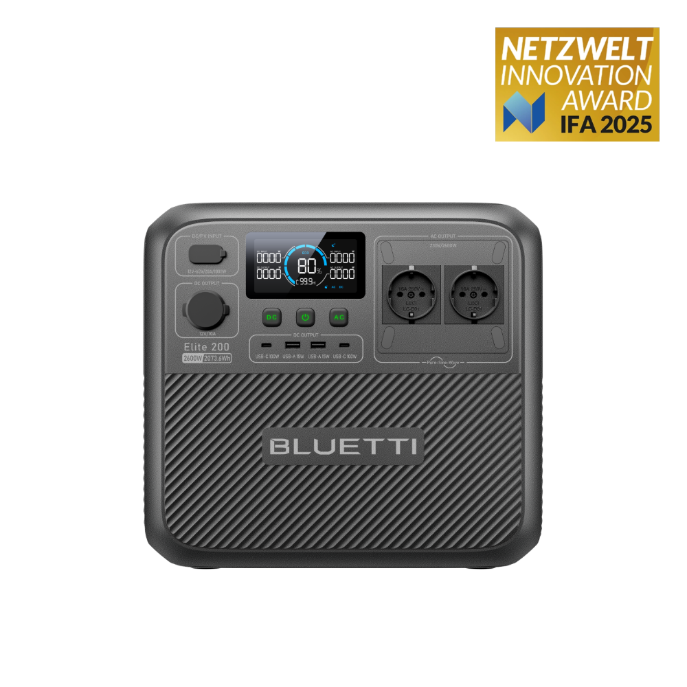 BLUETTI Elite 200 V2 Estación de energía portátil | 2073,6 Wh 2600 W