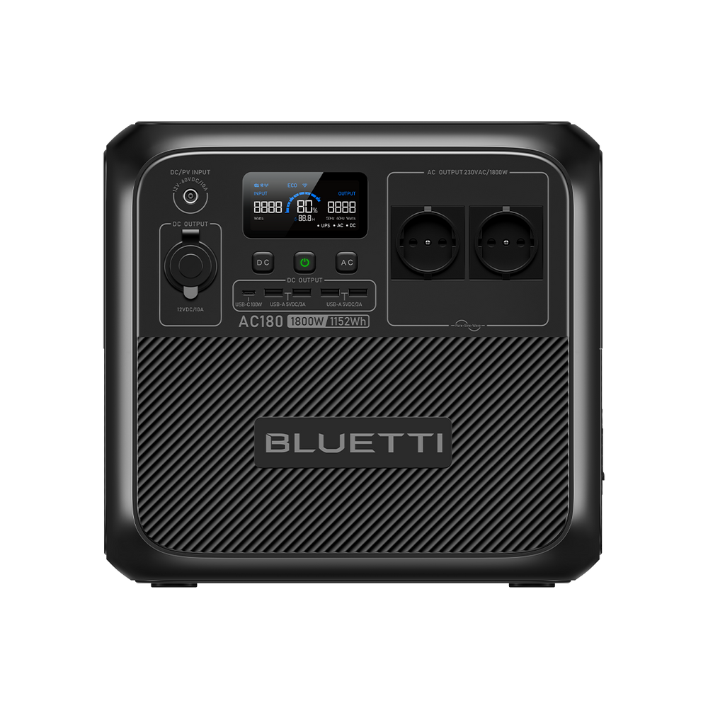 BLUETTI AC180 Estación de energía portátil | 1.800 W 1.152 Wh
