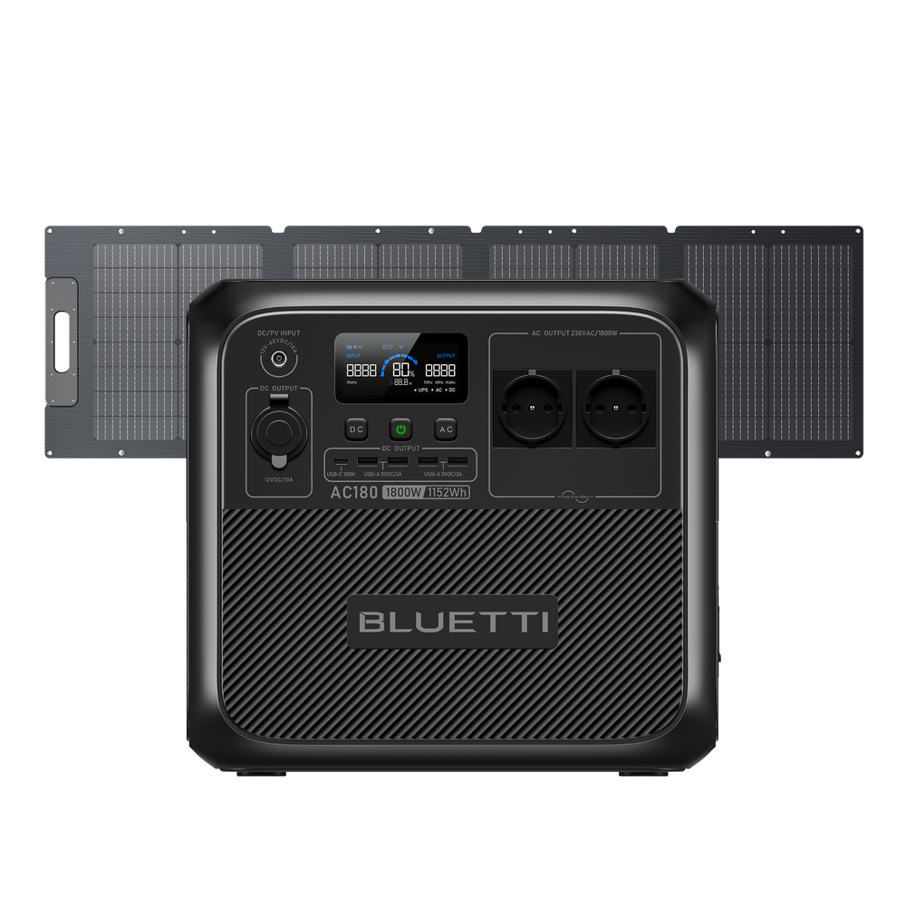 BLUETTI AC180 Estación de energía portátil | 1.800 W 1.152 Wh