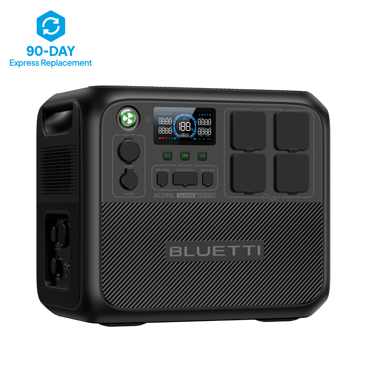 BLUETTI AC200L Estación de energía expandible | 2.400 W 2.048 Wh