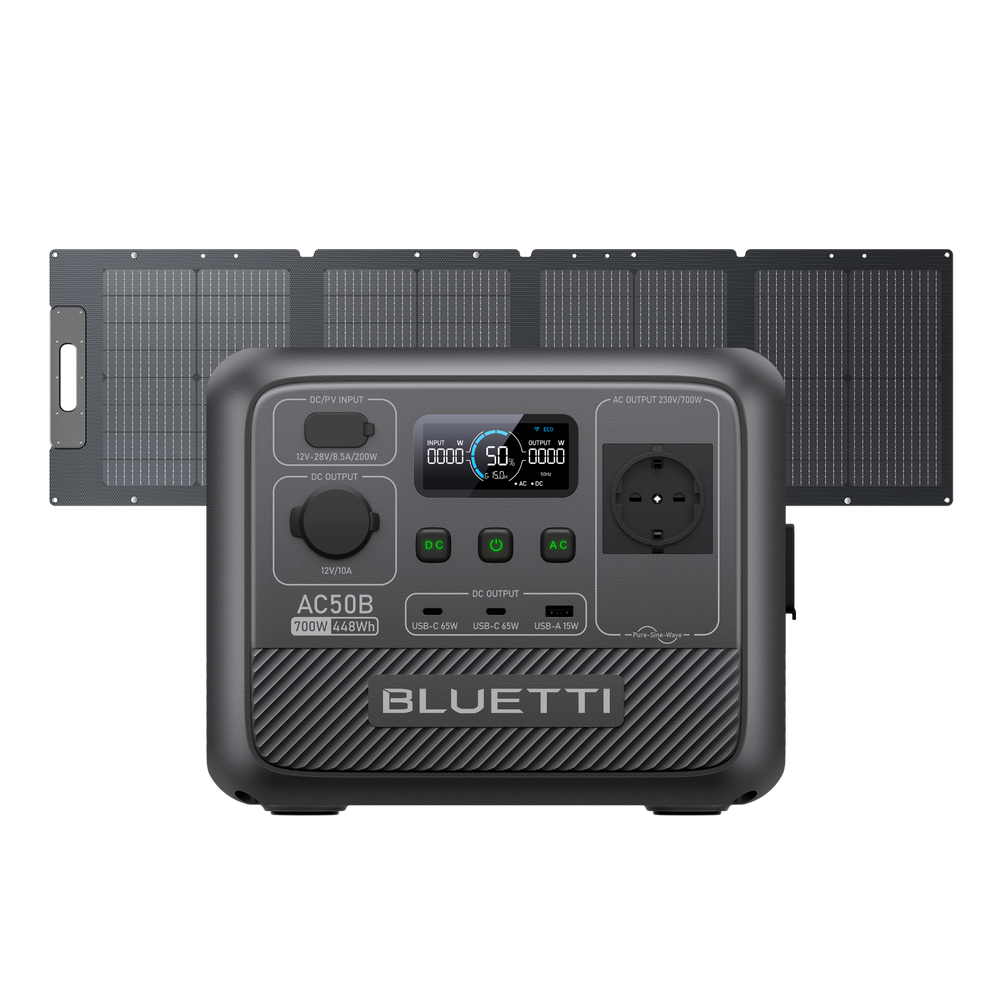 BLUETTI AC50B Estación de energía portátil para camping | 700 W 448 Wh