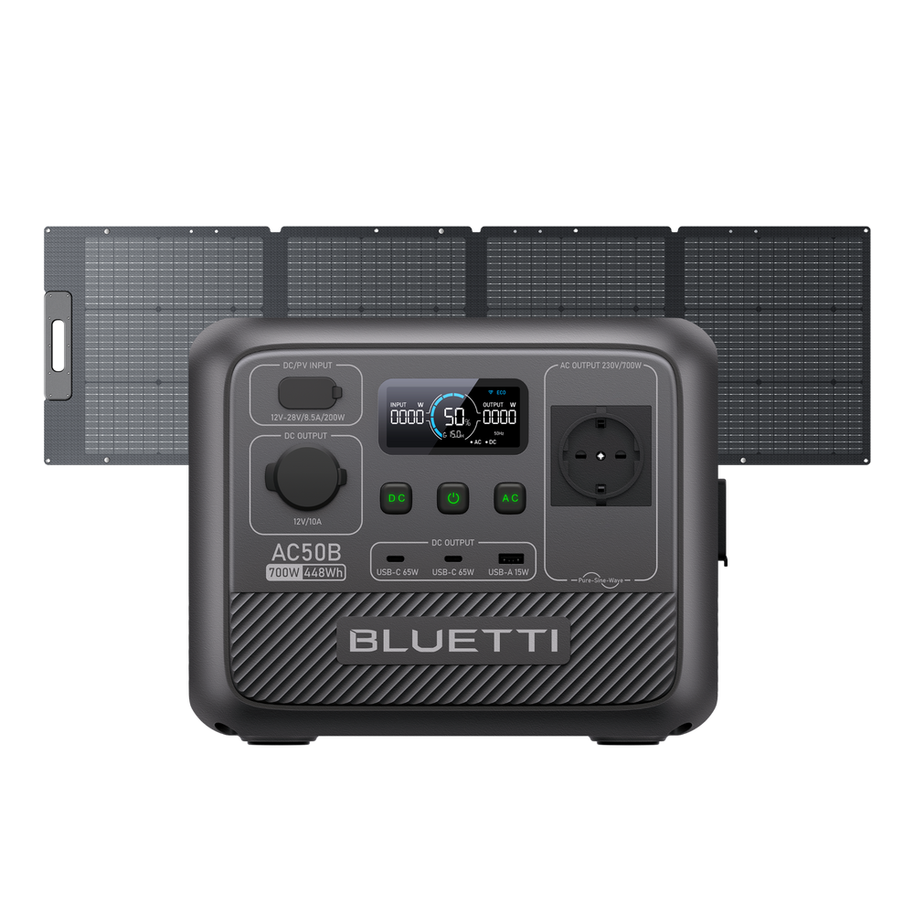 BLUETTI AC50B Estación de energía portátil para camping | 700 W 448 Wh
