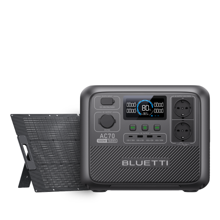 BLUETTI AC70 Estación de energía portátil | 1.000 W 768 Wh
