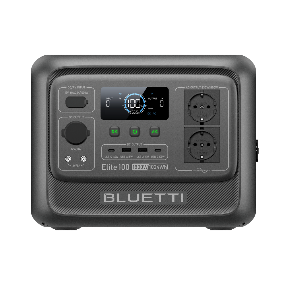 BLUETTI Elite 100 V2 Estación de energía portátil| 1.800 W 1.024 Wh