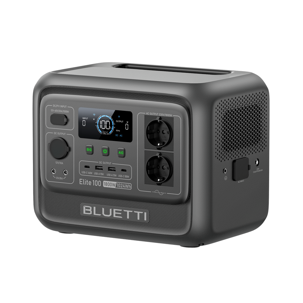 BLUETTI Elite 100 V2 Estación de energía portátil| 1.800 W 1.024 Wh