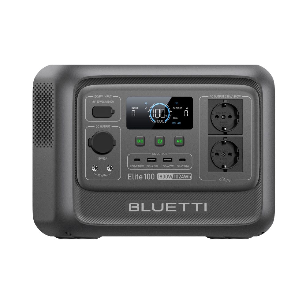 BLUETTI Elite 100 V2 Estación de energía portátil| 1.800 W 1.024 Wh