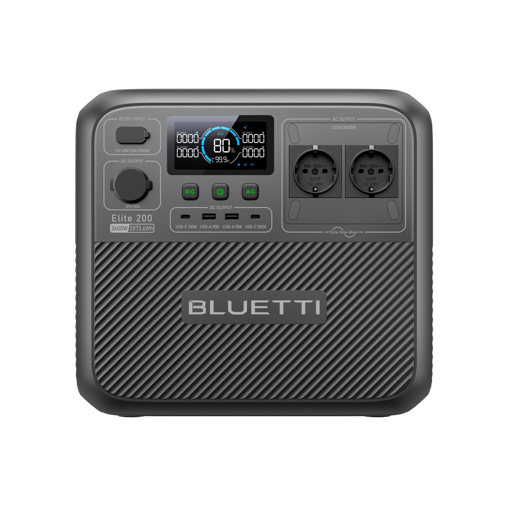 BLUETTI Elite 200 V2 Estación de energía portátil | 2073,6 Wh 2600 W