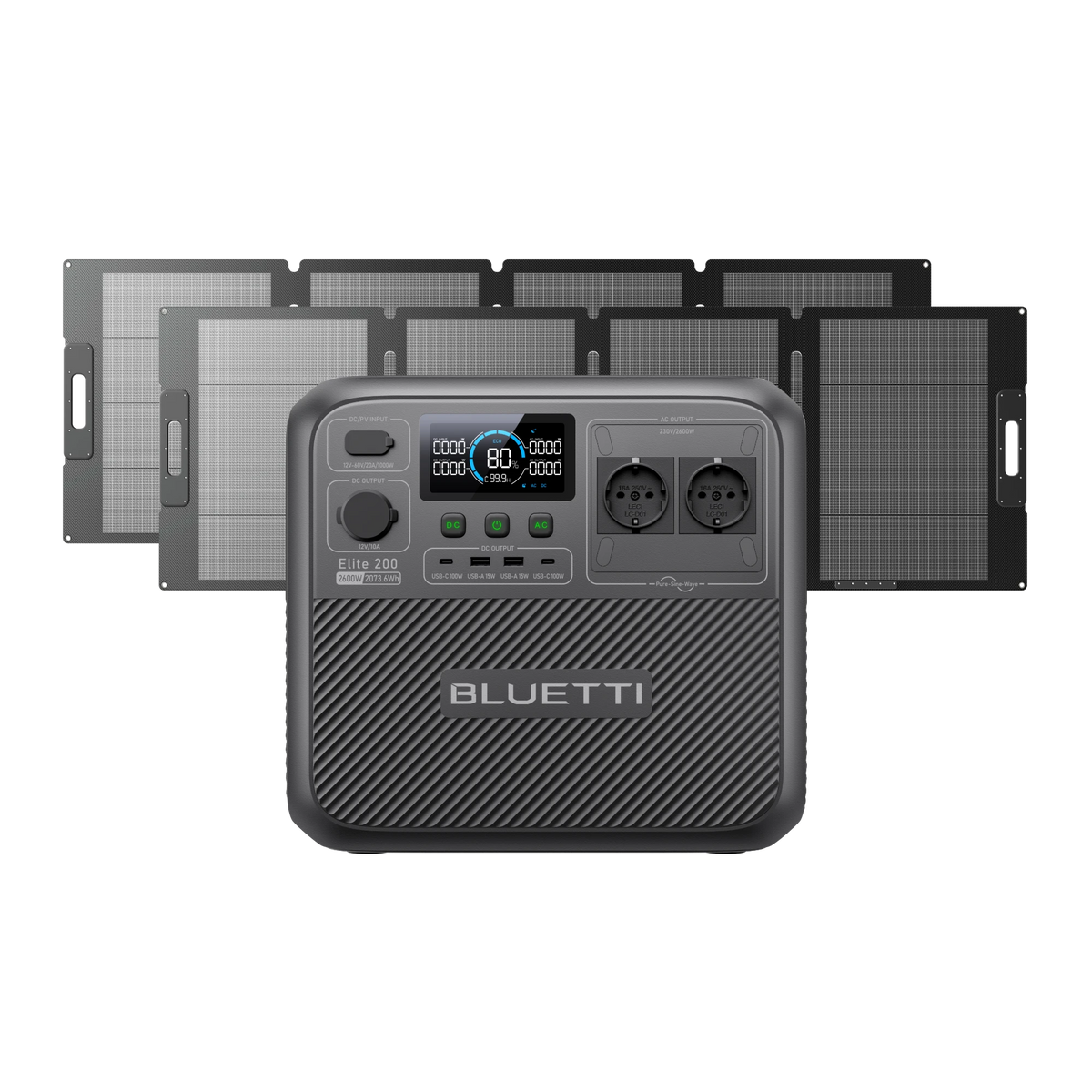 BLUETTI Elite 200 V2 Estación de energía portátil | 2073,6 Wh 2600 W