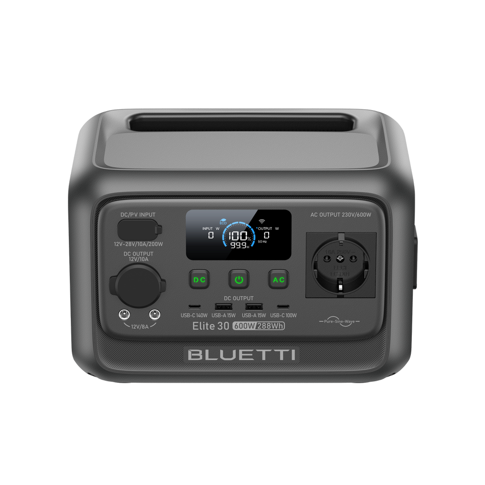 BLUETTI Elite 30 V2 Estación de energía portátil | 600 W 288 Wh