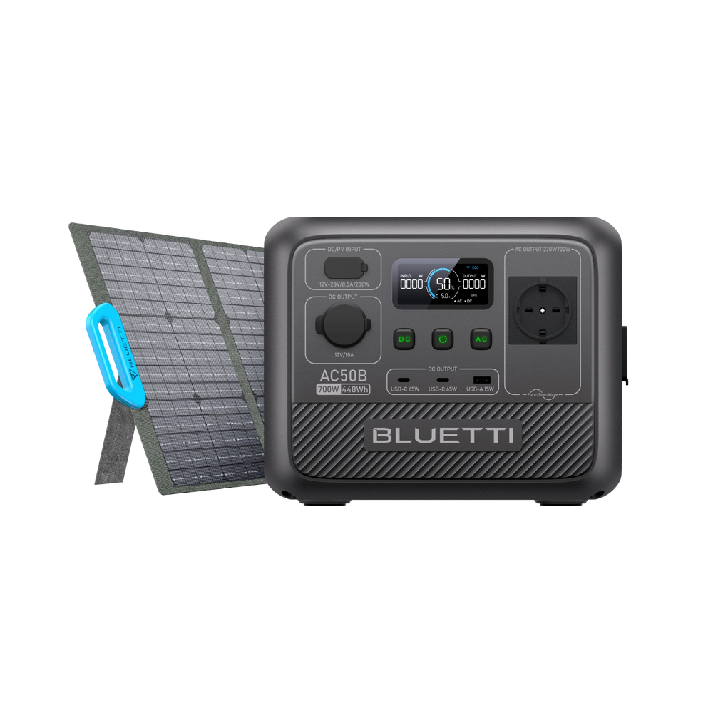 BLUETTI AC50B Estación de energía portátil para camping | 700 W 448 Wh