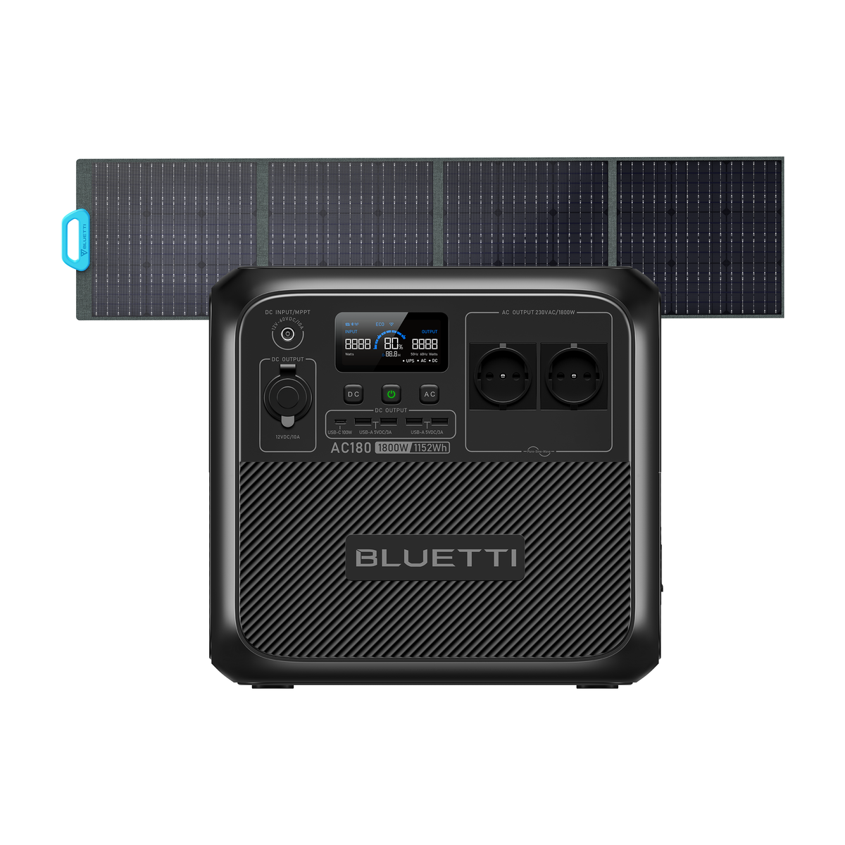 BLUETTI AC180 Estación de energía portátil | 1.800 W 1.152 Wh