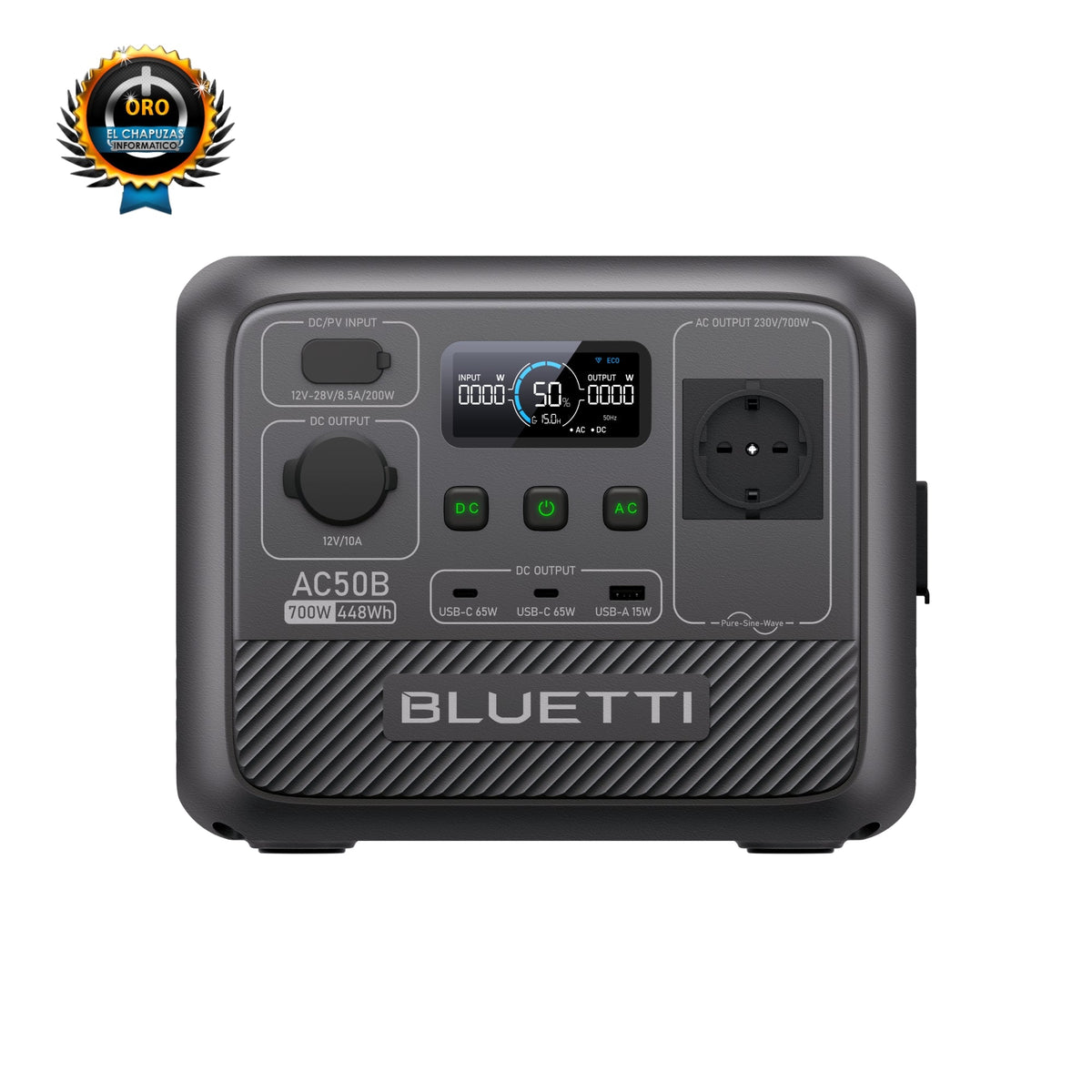 BLUETTI AC50B Estación de energía portátil para camping | 700 W 448 Wh