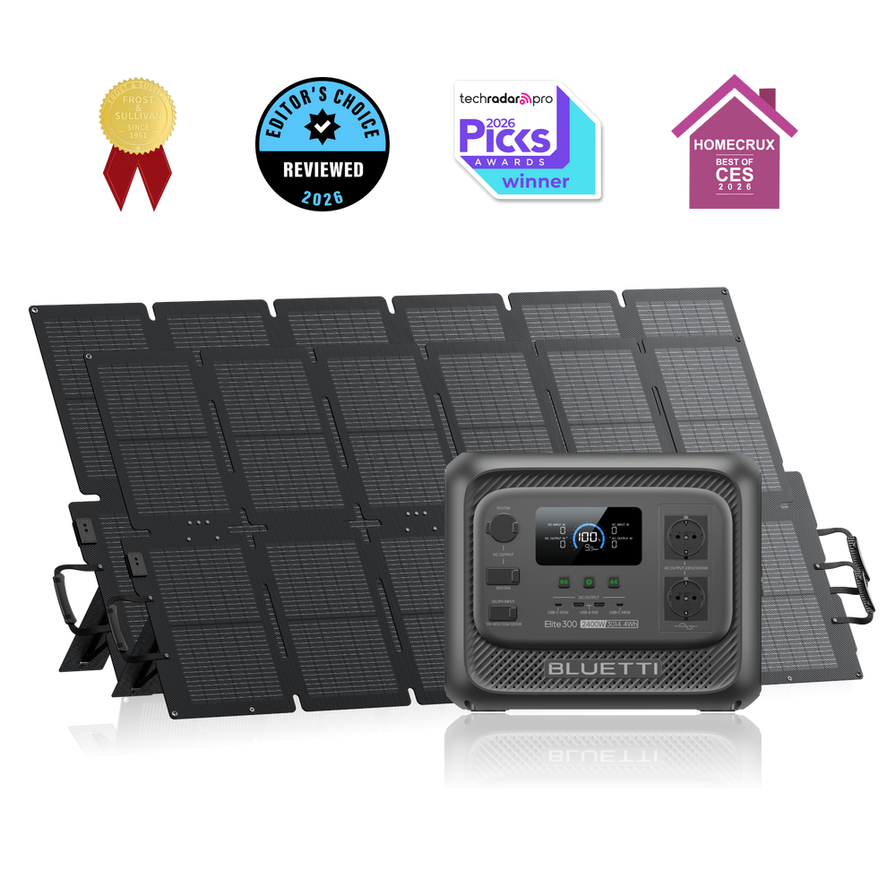 BLUETTI Elite 300 Estación de Energía Portátil | 2.400 W, 3.014,4 Wh