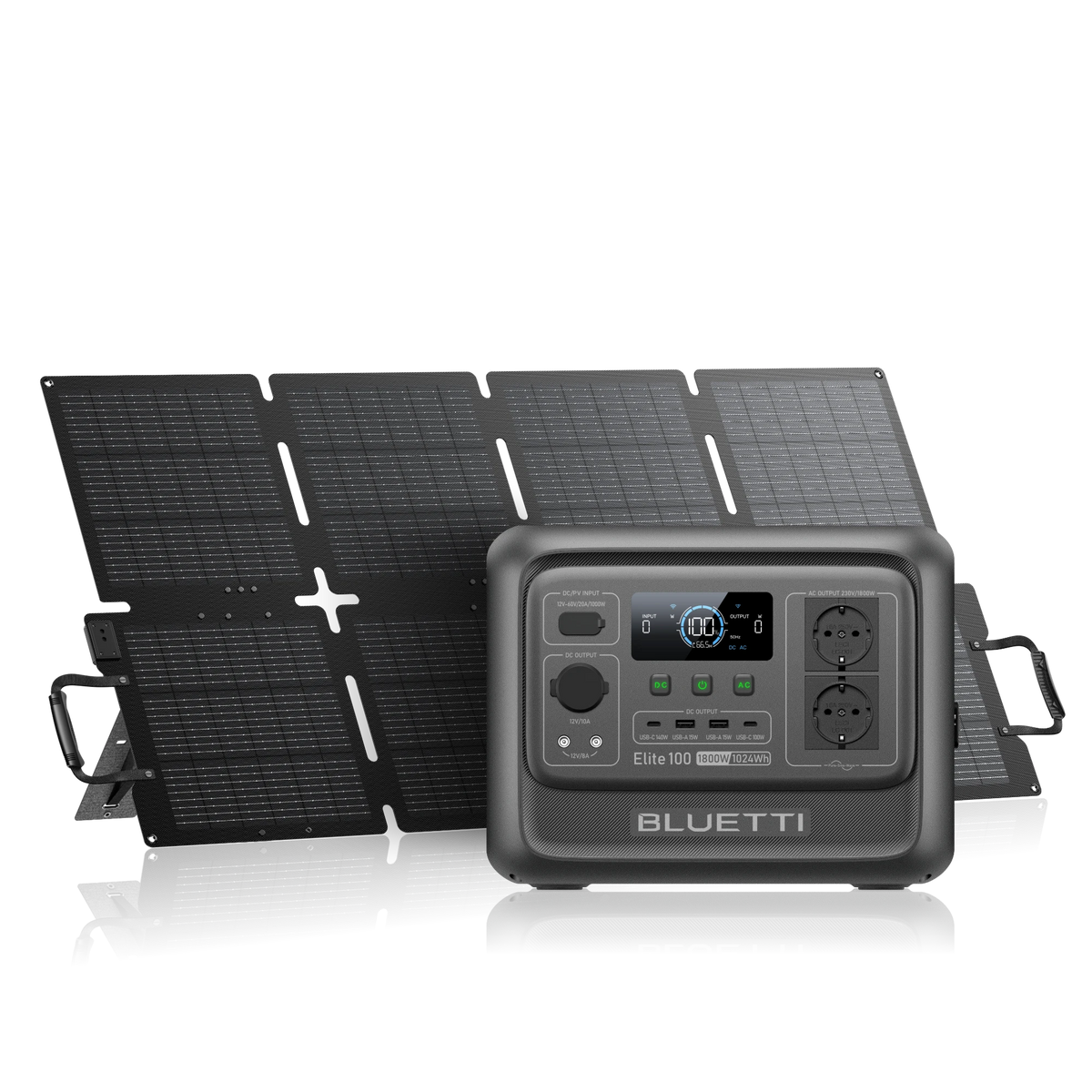 BLUETTI Elite 100 V2 + 130 W Solar