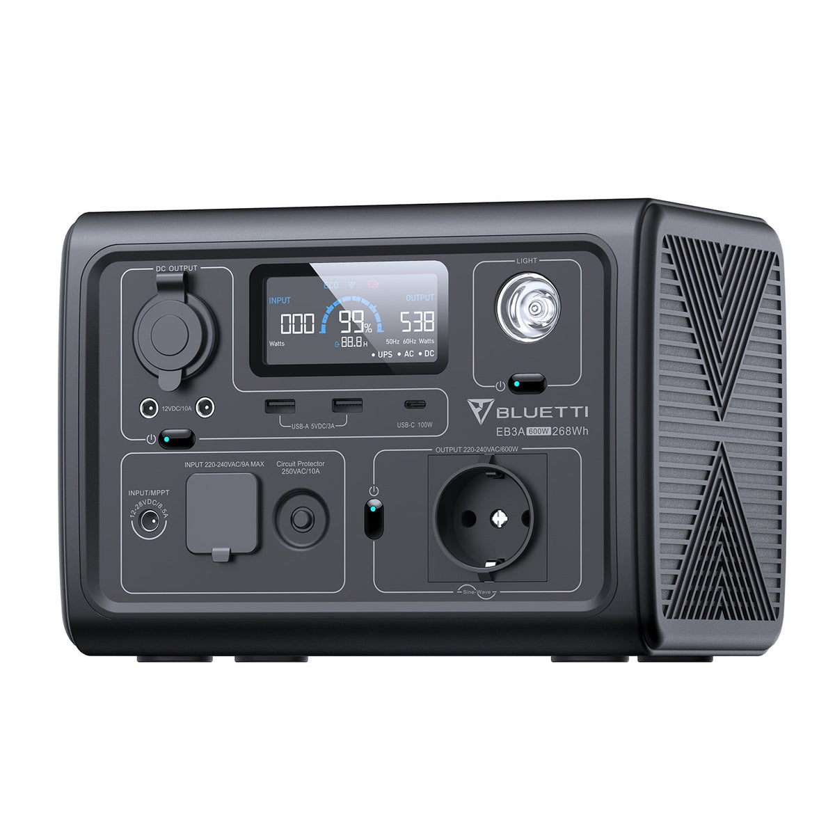 BLUETTI EB3A Estación de energía portátil | 600 W 268 Wh