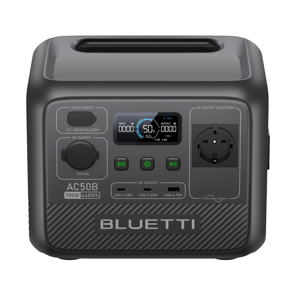 BLUETTI AC50B Estación de energía portátil para camping | 700 W 448 Wh