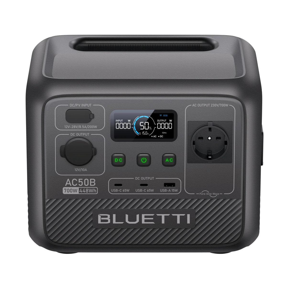 BLUETTI AC50B Estación de energía portátil para camping | 700 W 448 Wh