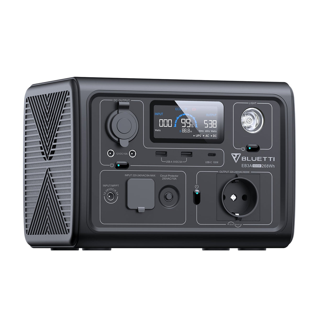 BLUETTI EB3A Estación de energía portátil | 600 W 268 Wh