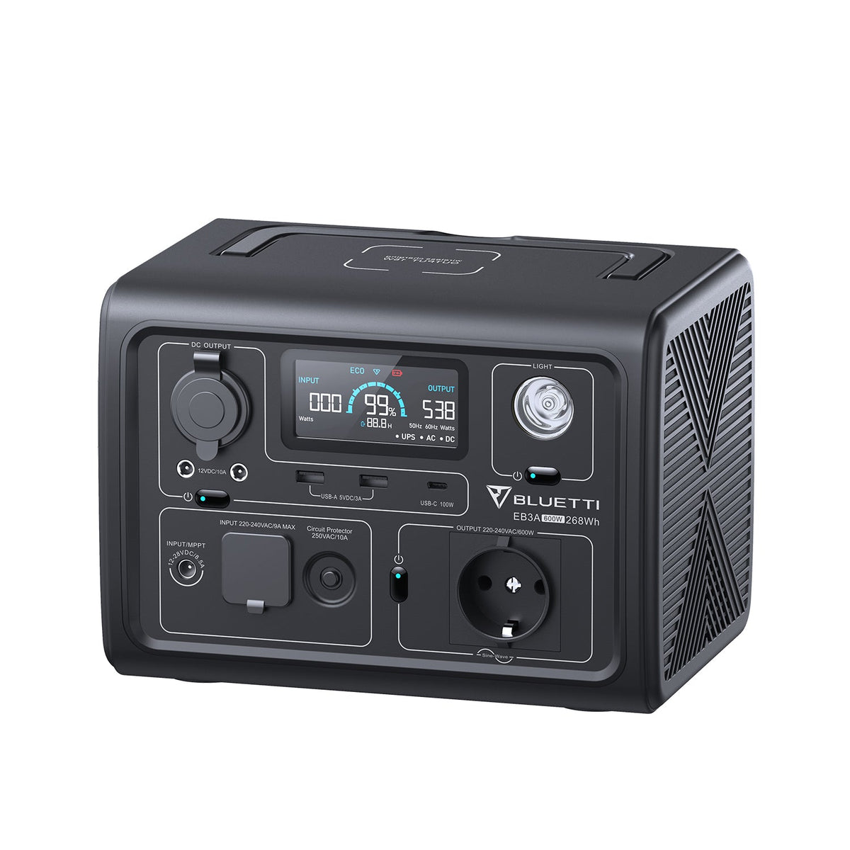 BLUETTI EB3A Estación de energía portátil | 600 W 268 Wh