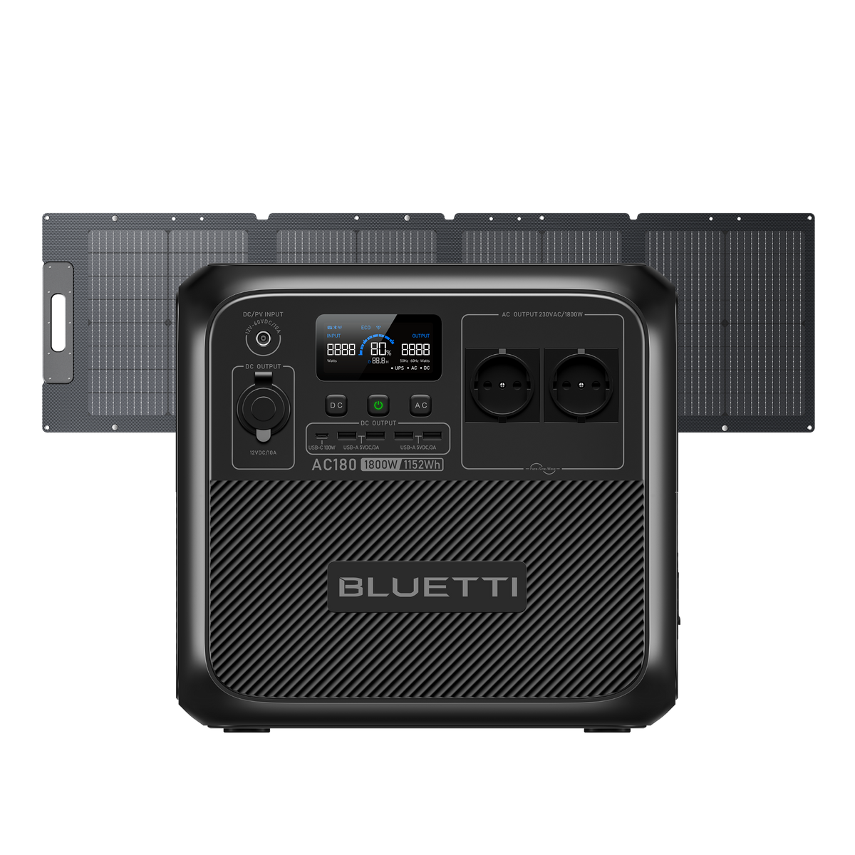 BLUETTI AC180 Estación de energía portátil | 1.800 W 1.152 Wh