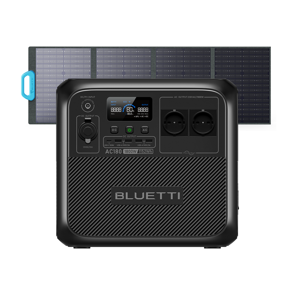 BLUETTI AC180 Estación de energía portátil | 1.800 W 1.152 Wh