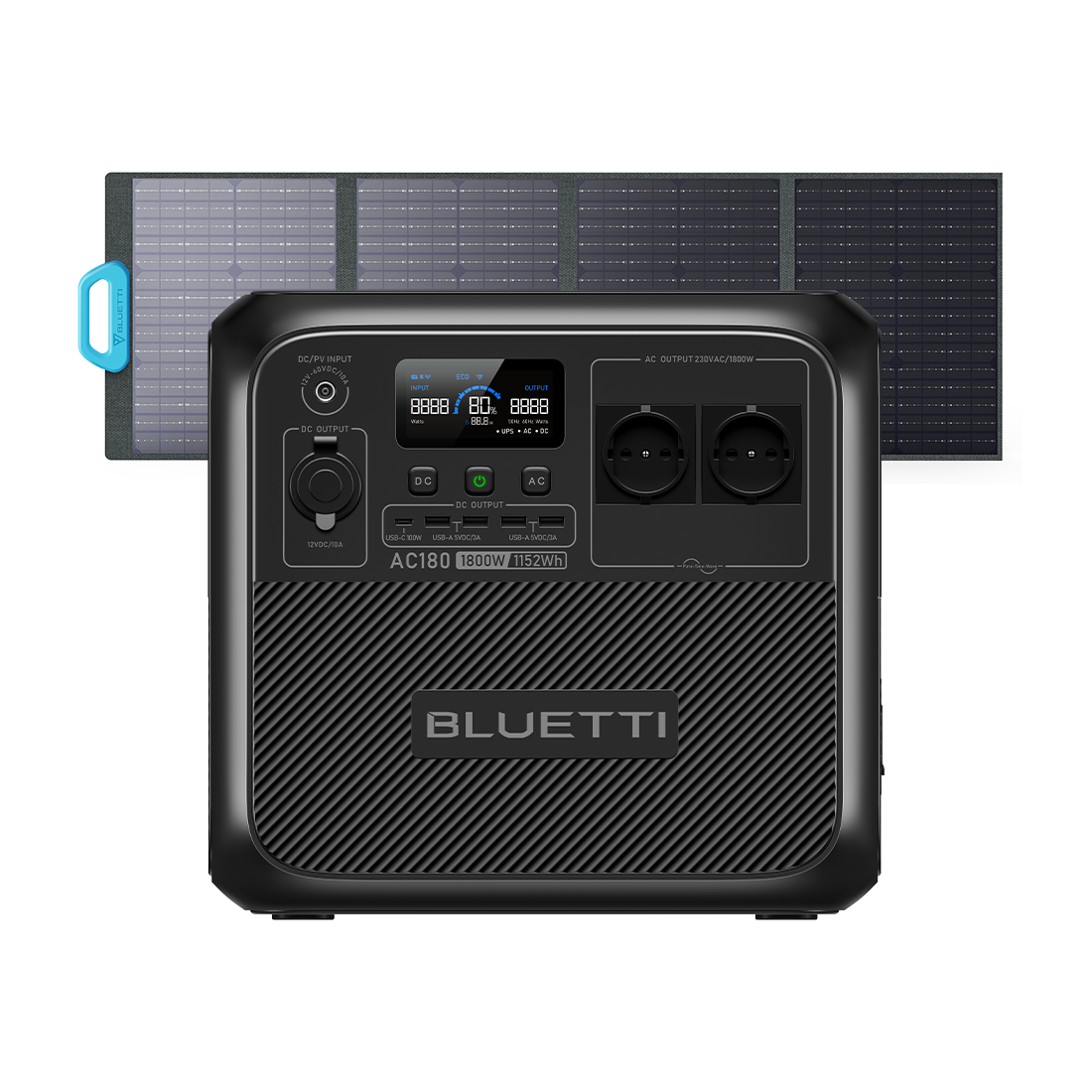 BLUETTI AC180 Estación de energía portátil | 1.800 W 1.152 Wh