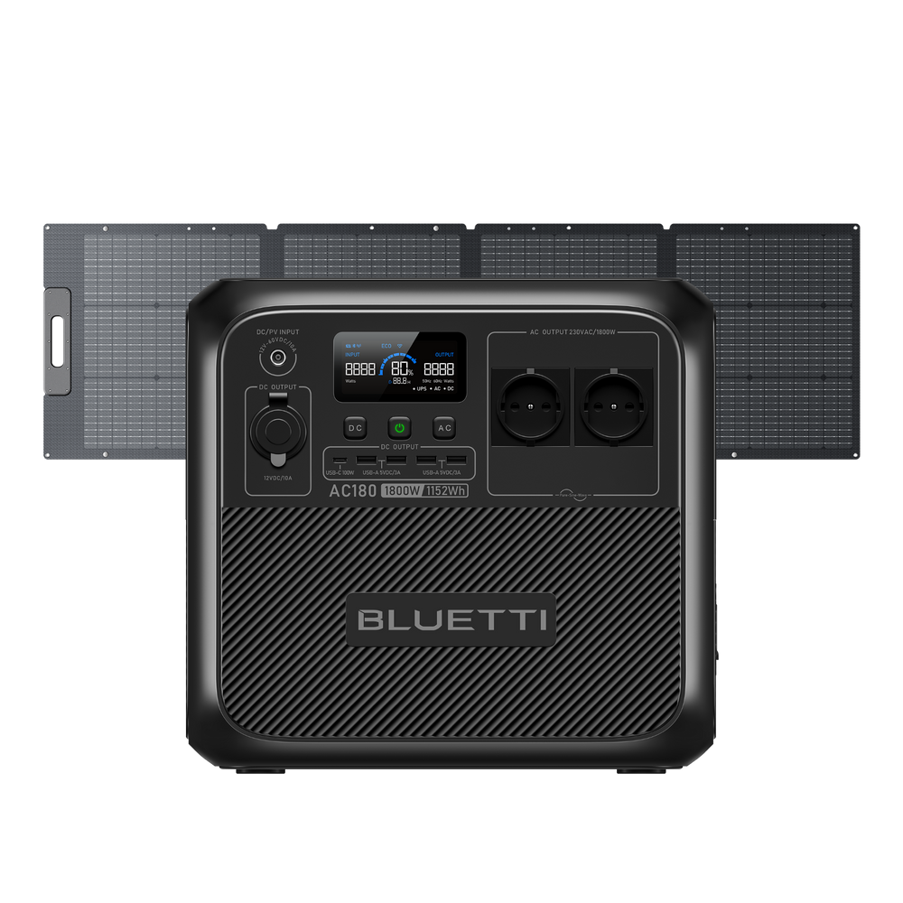 BLUETTI AC180 Estación de energía portátil | 1.800 W 1.152 Wh