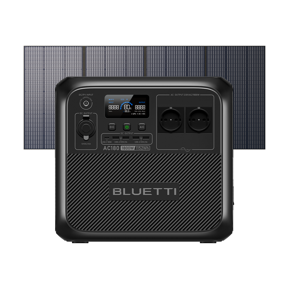 BLUETTI AC180 Estación de energía portátil | 1.800 W 1.152 Wh