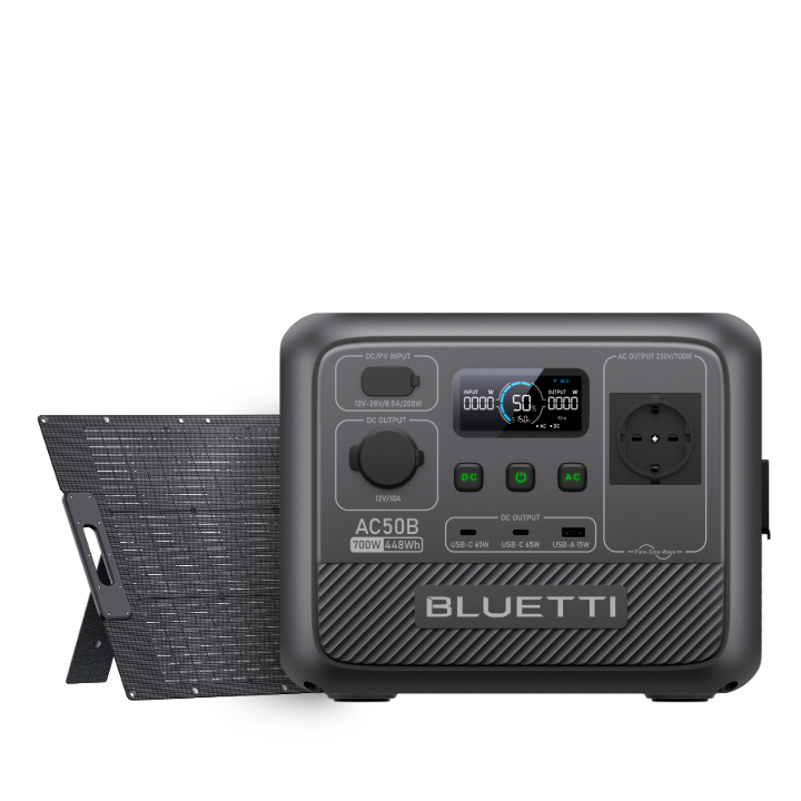 BLUETTI AC50B Estación de energía portátil para camping | 700 W 448 Wh