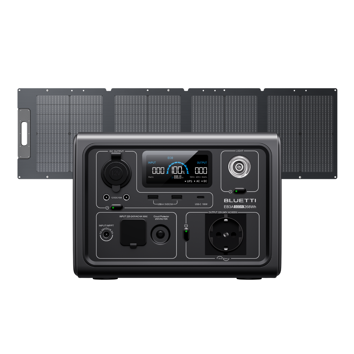 BLUETTI EB3A Estación de energía portátil | 600 W 268 Wh