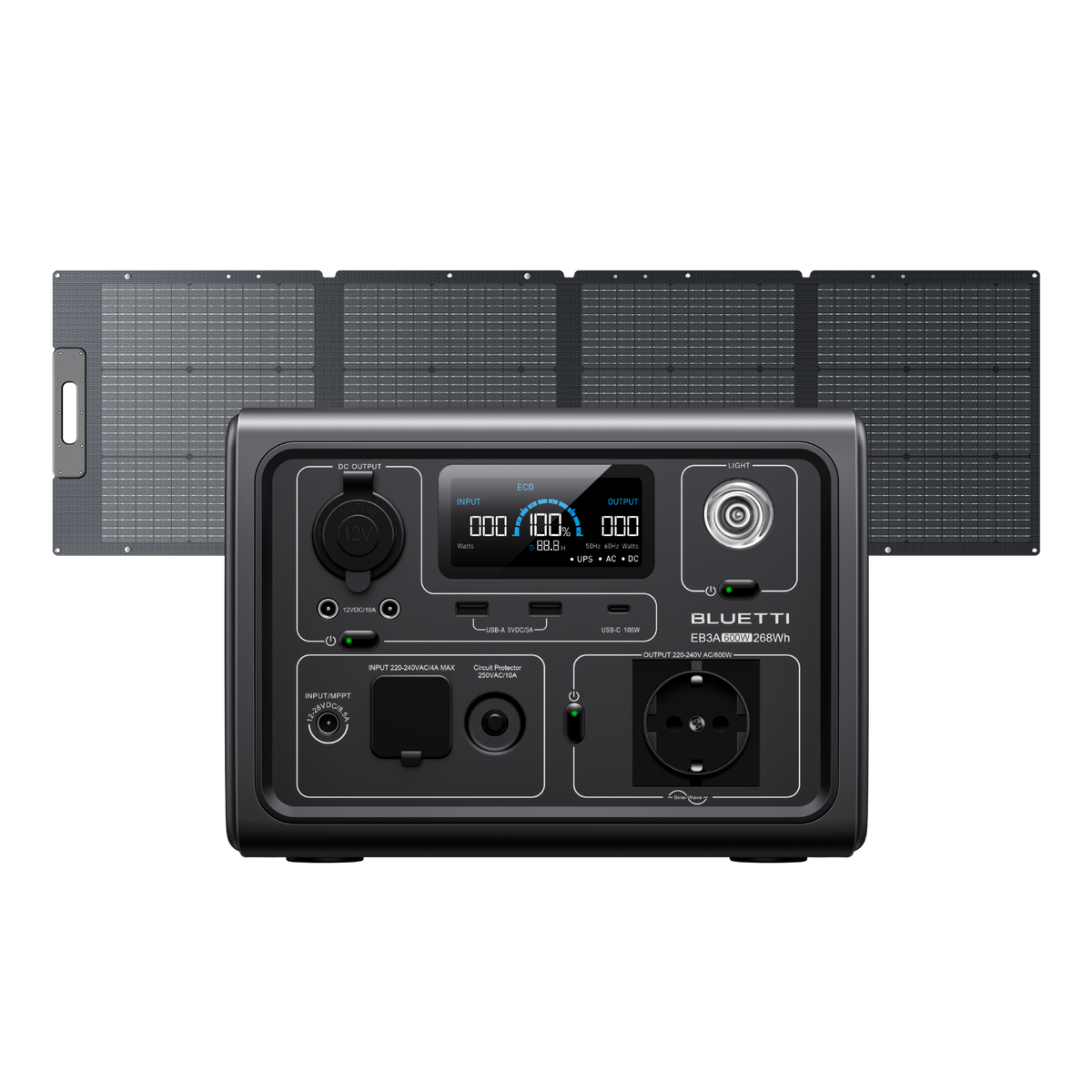 BLUETTI EB3A Estación de energía portátil | 600 W 268 Wh
