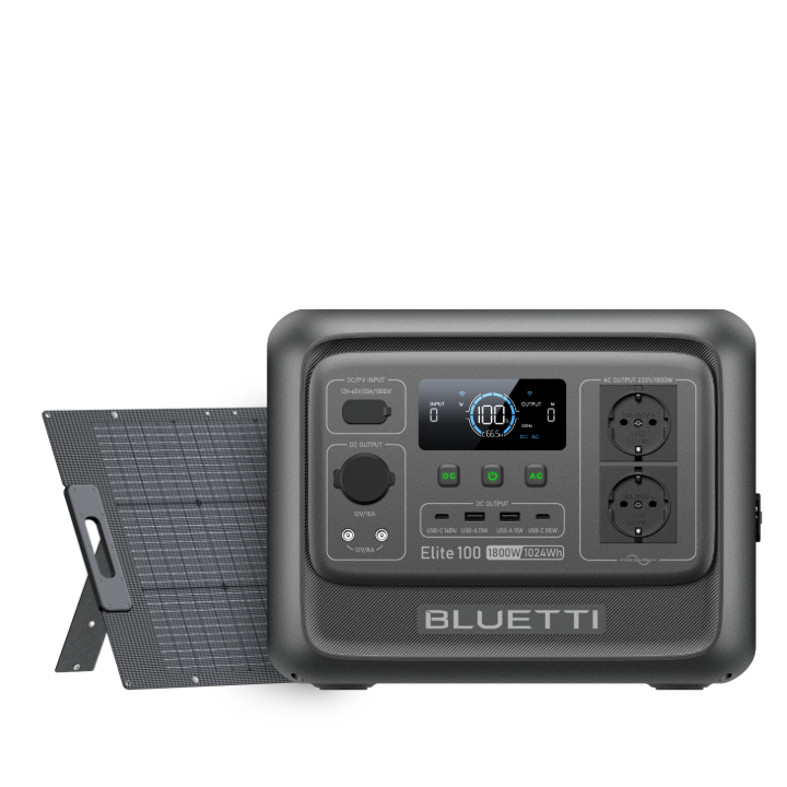 BLUETTI Elite 100 V2 Estación de energía portátil| 1.800 W 1.024 Wh