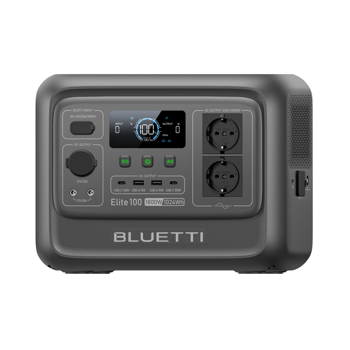 BLUETTI Elite 100 V2 Estación de energía portátil| 1.800 W 1.024 Wh