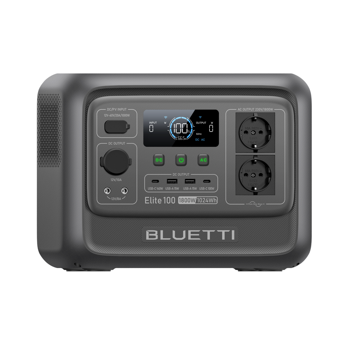 BLUETTI Elite 100 V2 Estación de energía portátil| 1.800 W 1.024 Wh