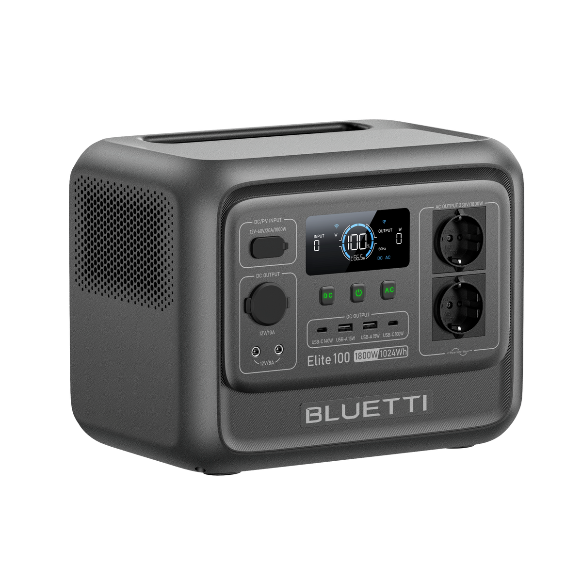 BLUETTI Elite 100 V2 Estación de energía portátil| 1.800 W 1.024 Wh