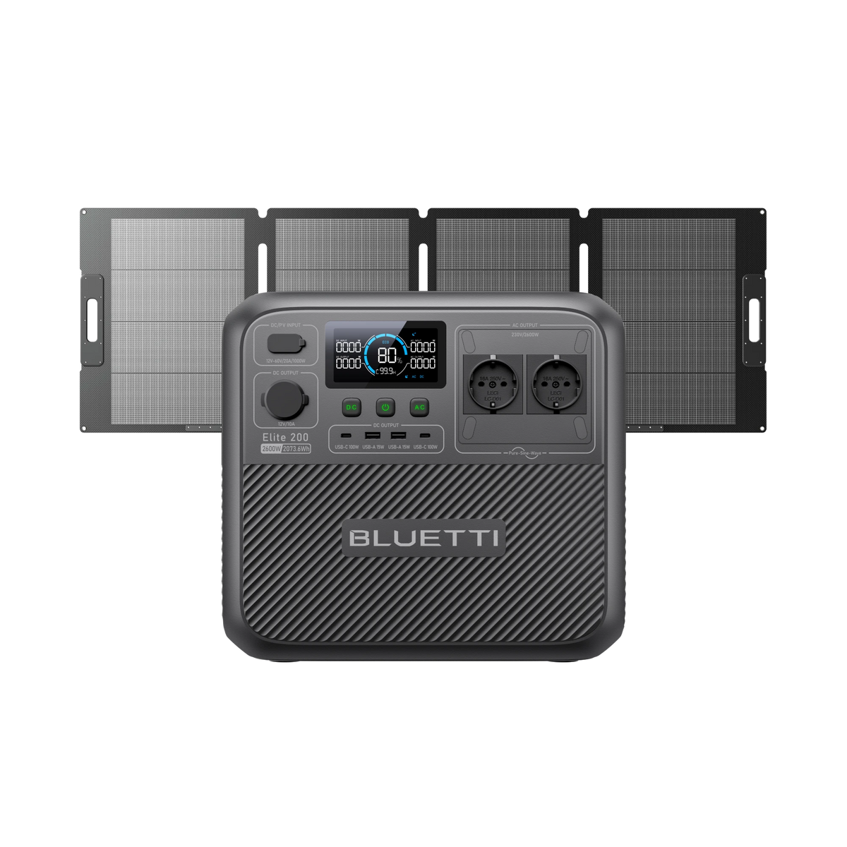 BLUETTI Elite 200 V2 Estación de energía portátil | 2073,6 Wh 2600 W