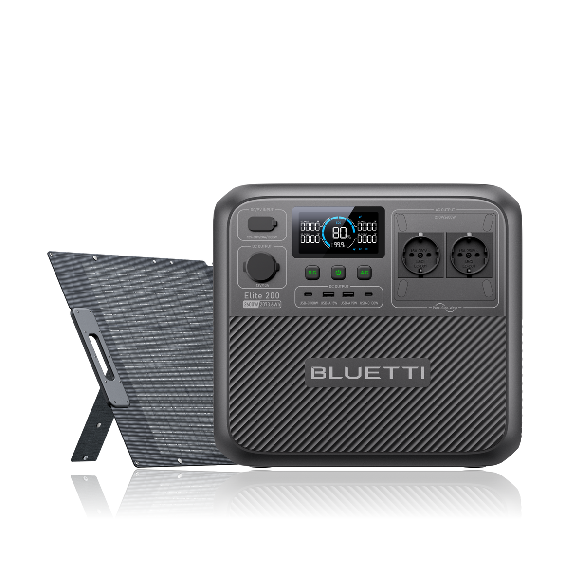 BLUETTI Elite 200 V2 Estación de energía portátil | 2073,6 Wh 2600 W