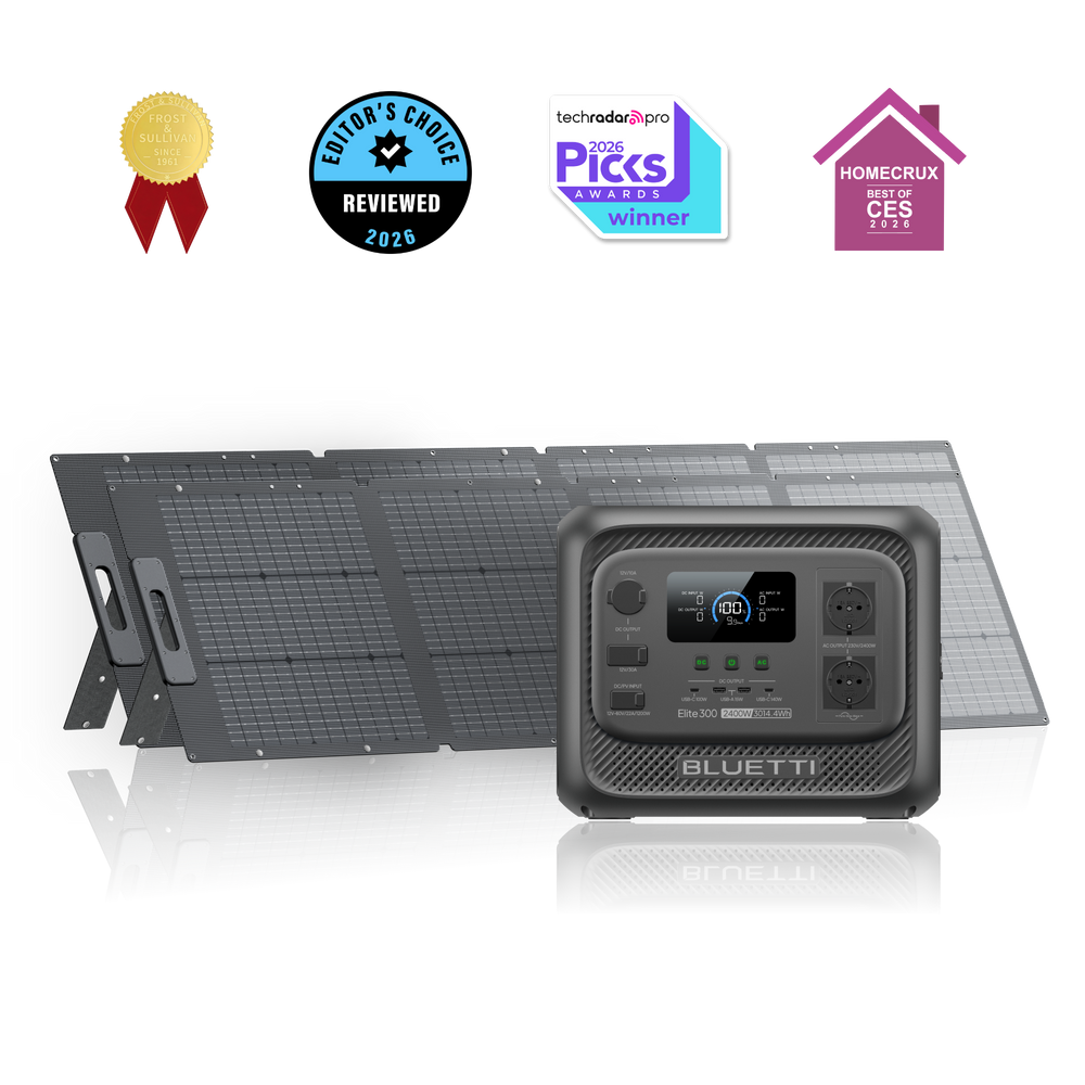 BLUETTI Elite 300 Estación de Energía Portátil | 2.400 W, 3.014,4 Wh