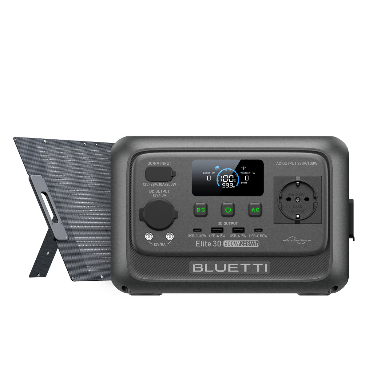 BLUETTI Elite 30 V2 Estación de energía portátil | 600 W 288 Wh