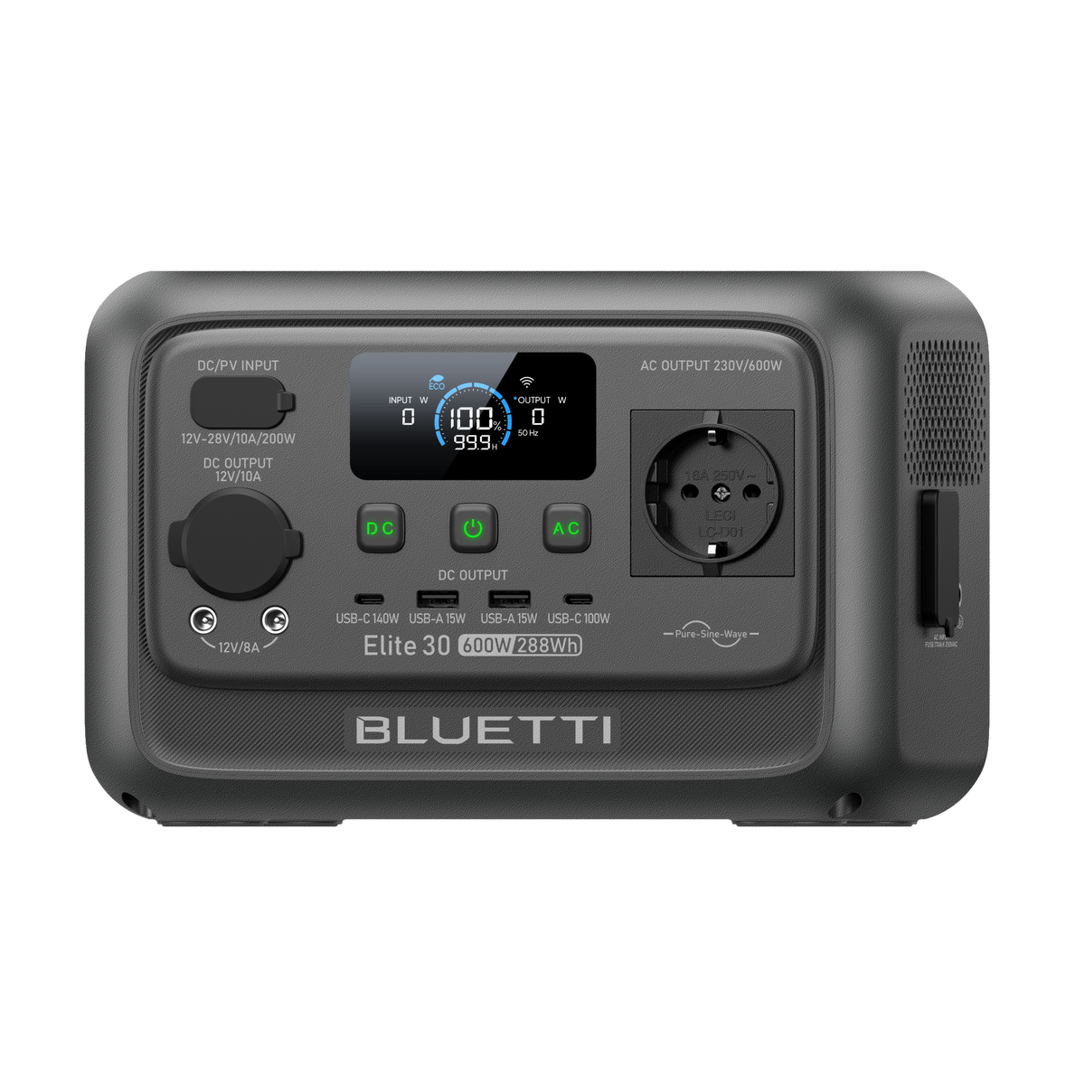BLUETTI Elite 30 V2 Estación de energía portátil | 600 W 288 Wh