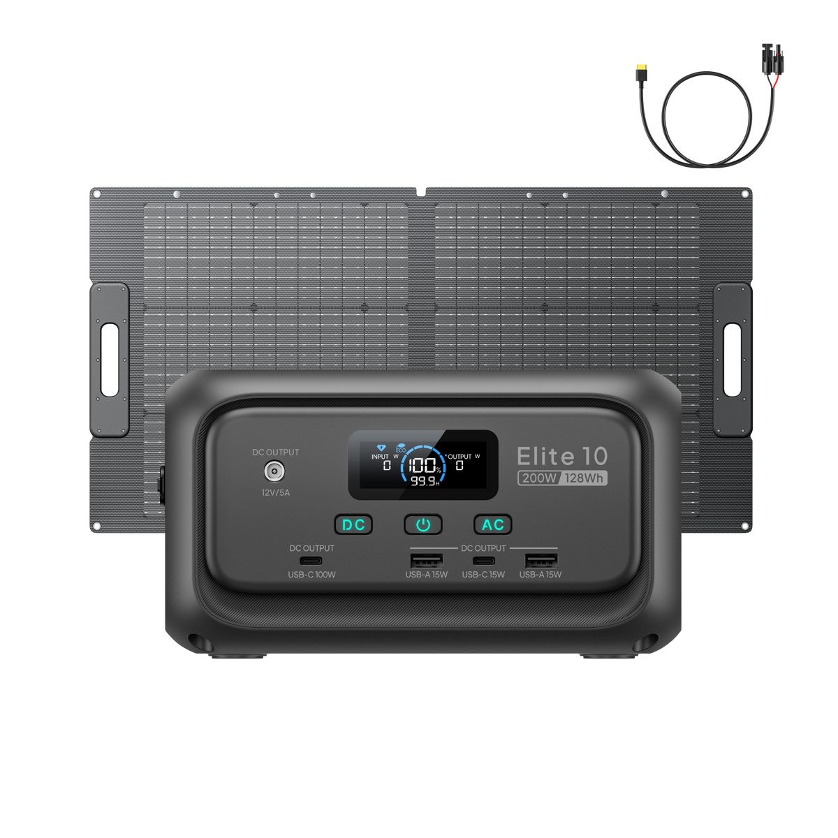 BLUETTI Elite 10 Mini Estación de energía portátil | 200 W 128 Wh